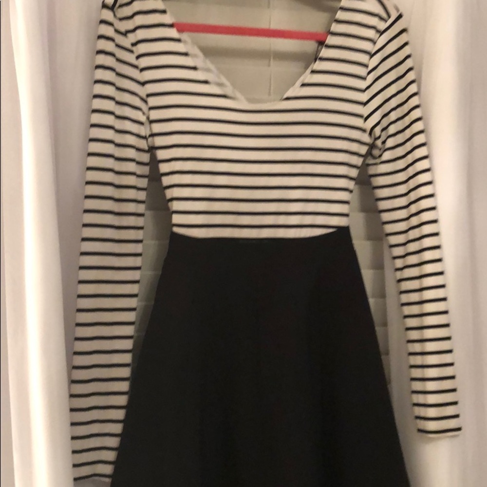 Open Back Long Sleeve mini dress